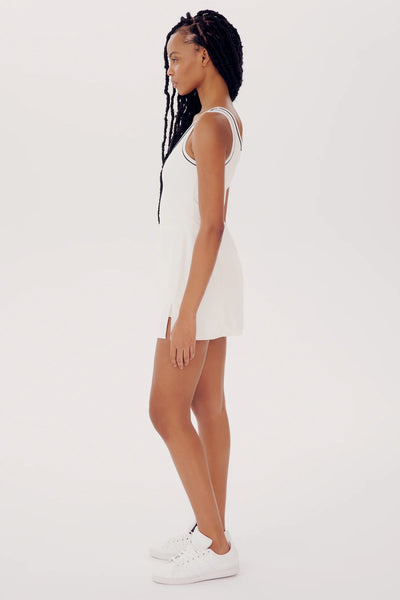 SPLITS59 - Martina Rigor Dress with Piping - Available in White & Black