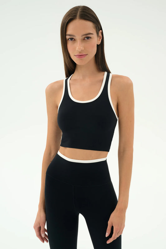 SPLITS59 - Amber Airweight Bralette - Black/White