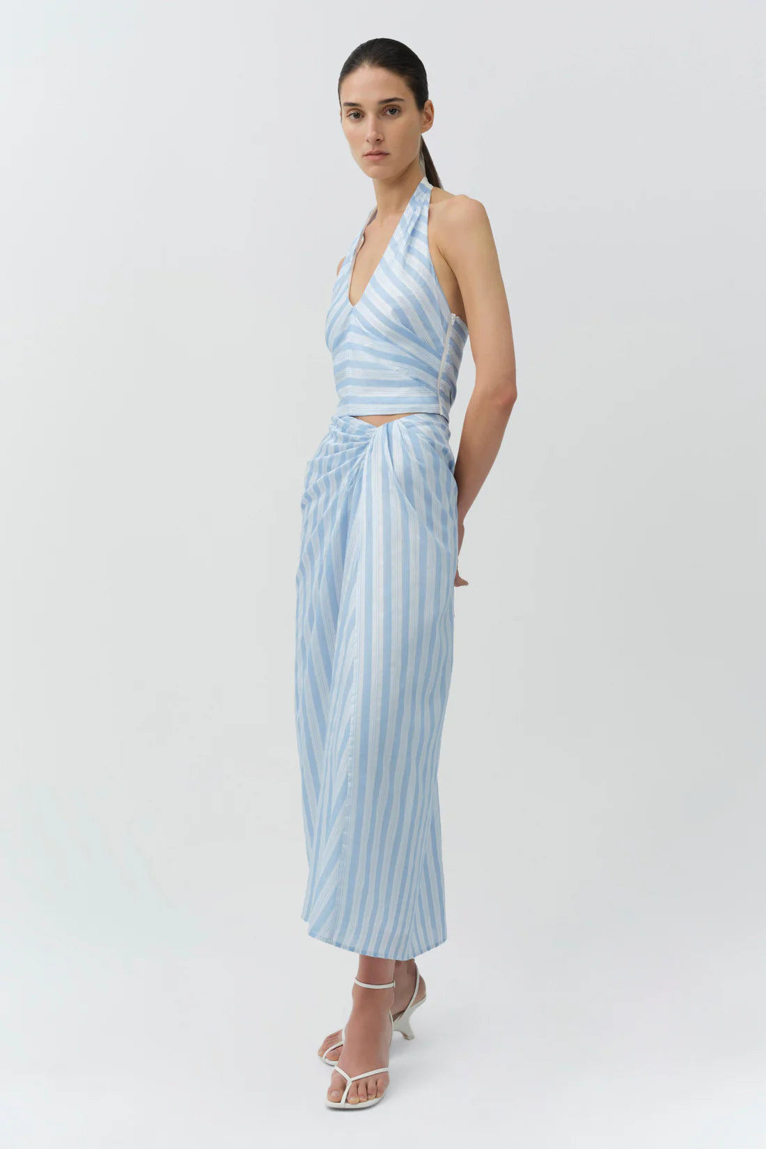 Liorra Draped Midi Skirt