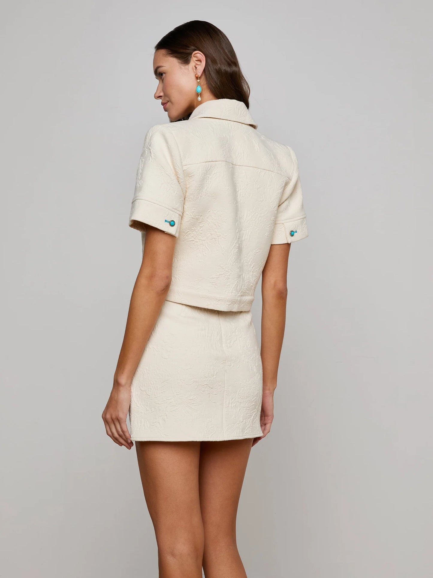 L'AGENCE - Chita Jacquard Jacket - Ivory