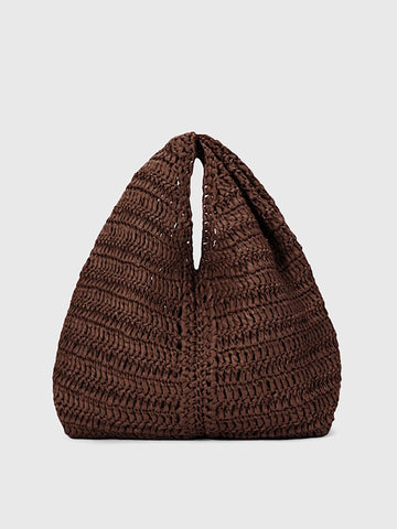 ALC - Simone Raffia Bag - Chocolate
