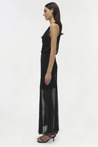 SIMKHAI - Gennie Knit Midi Skirt - Black