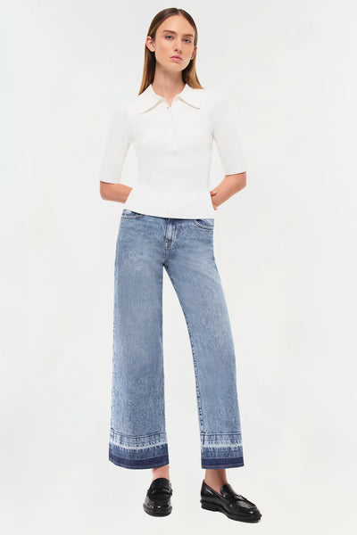 SIMKHAI - Jude High Rise Wide Leg Denim - Sherwood