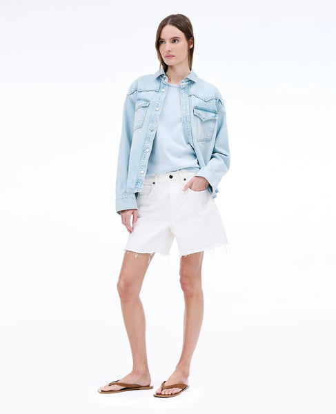 SLVRLAKE - Sienna Cut Off - White