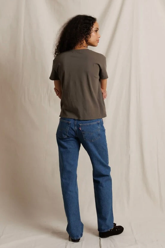 Harley Boxy Tee - Dark Olive