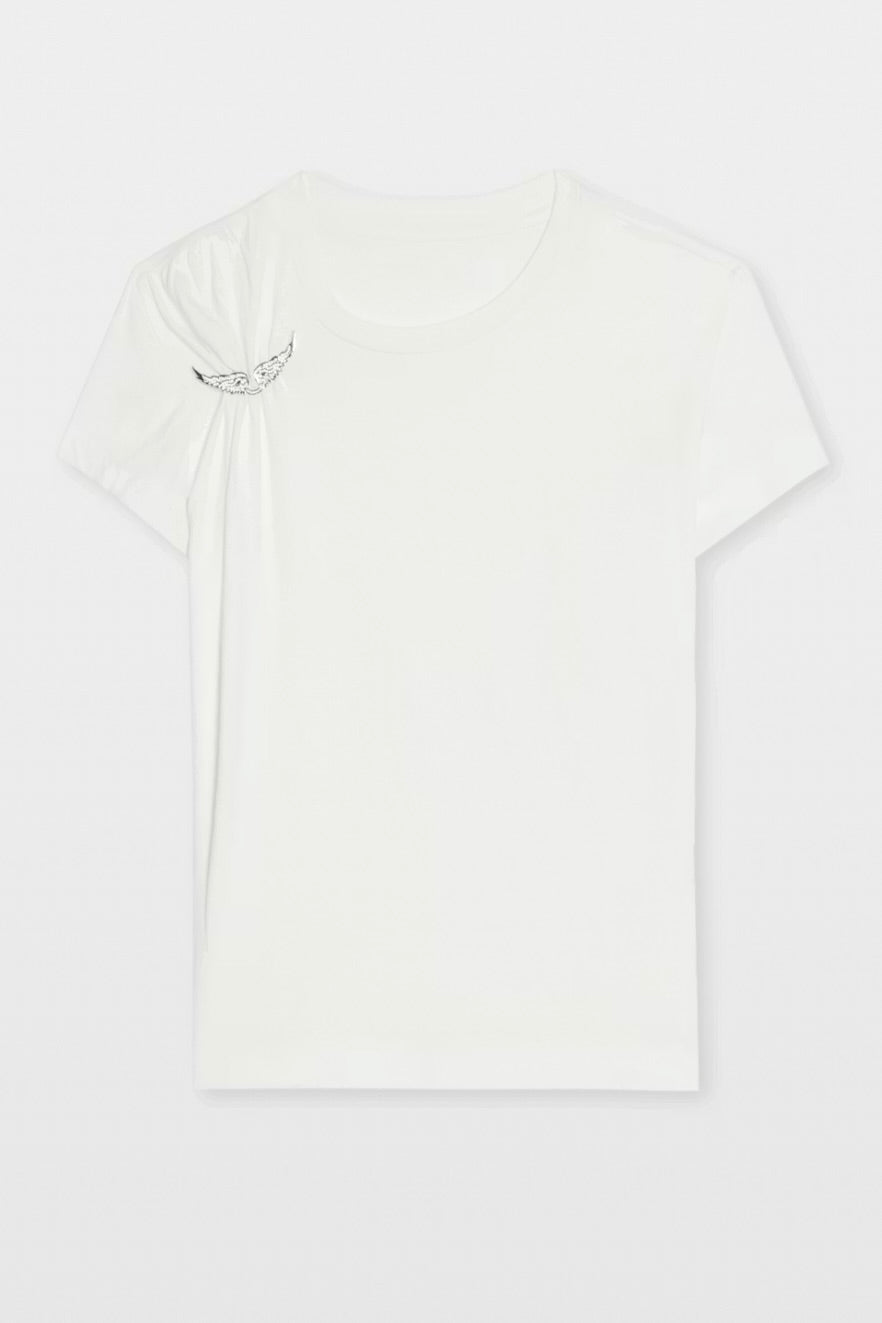 Suzan Plisse Wings T-Shirt