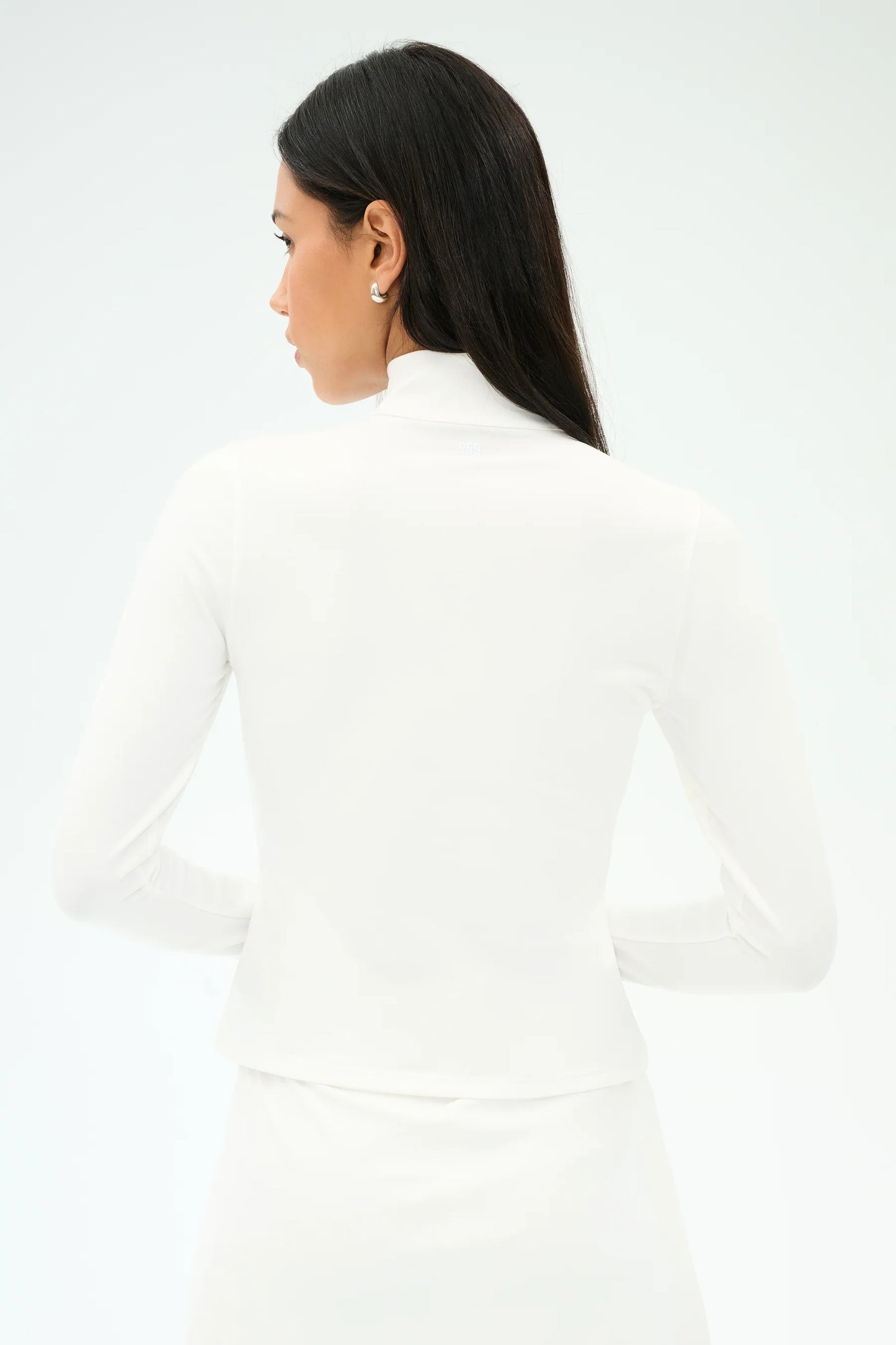 Stevie Active Rib Half Zip Waist Length