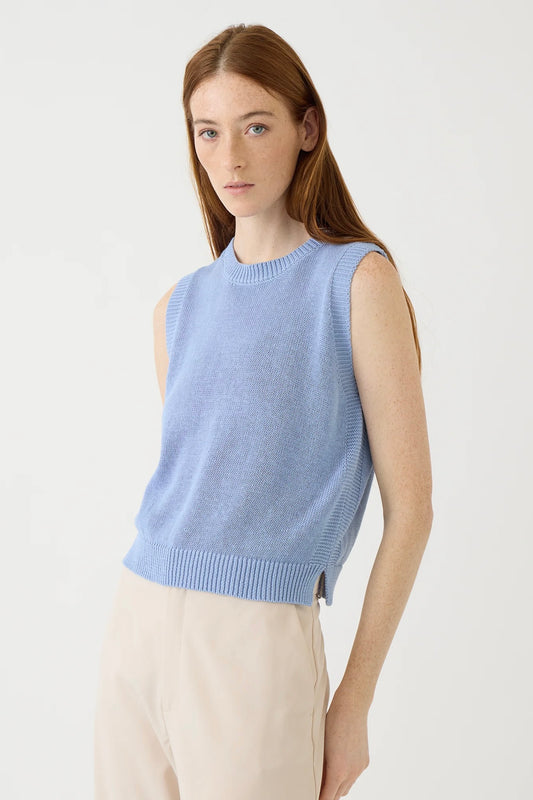 Olympia Cotton Linen Top