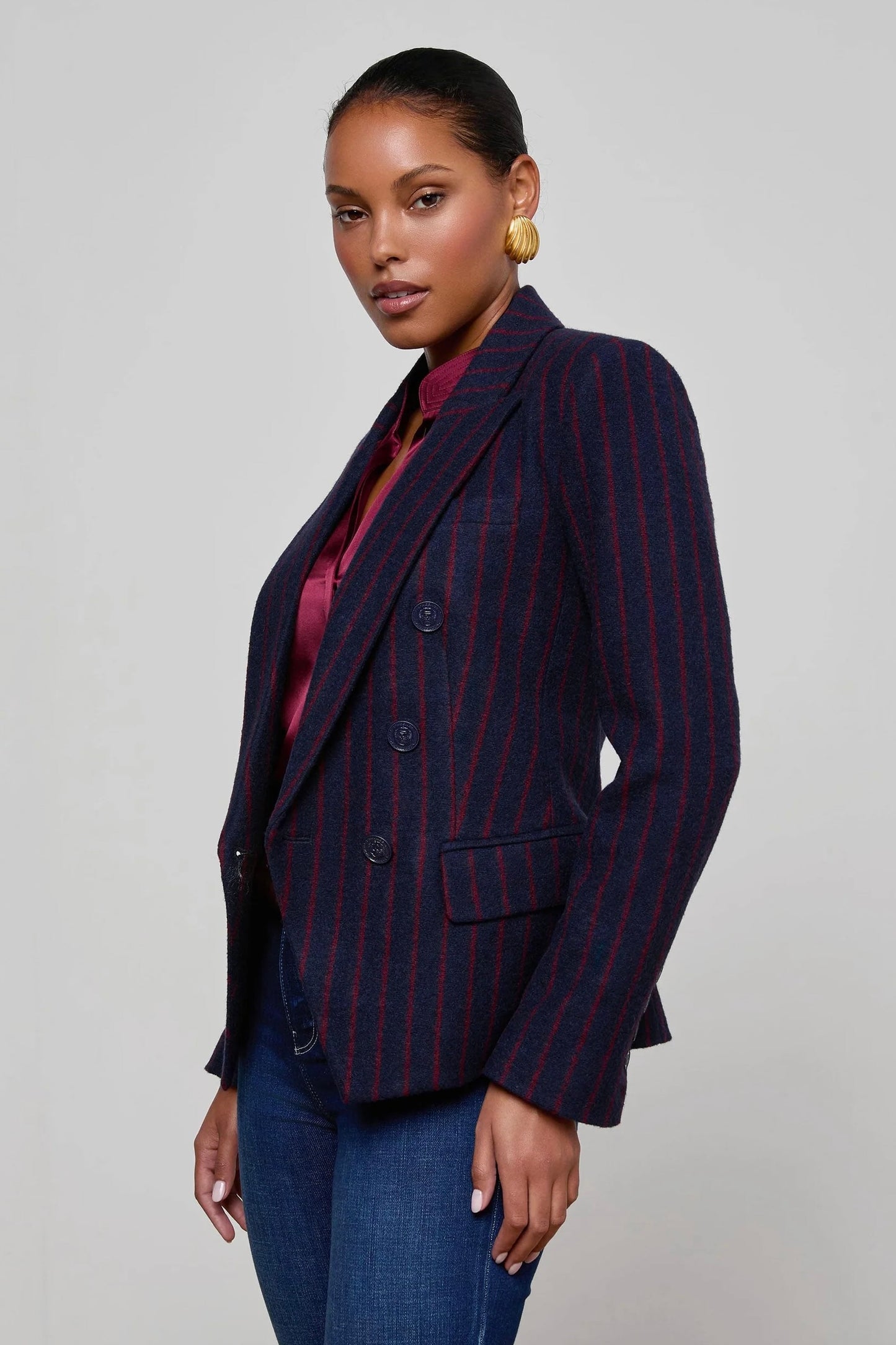 Kenzie Pinstriped Blazer