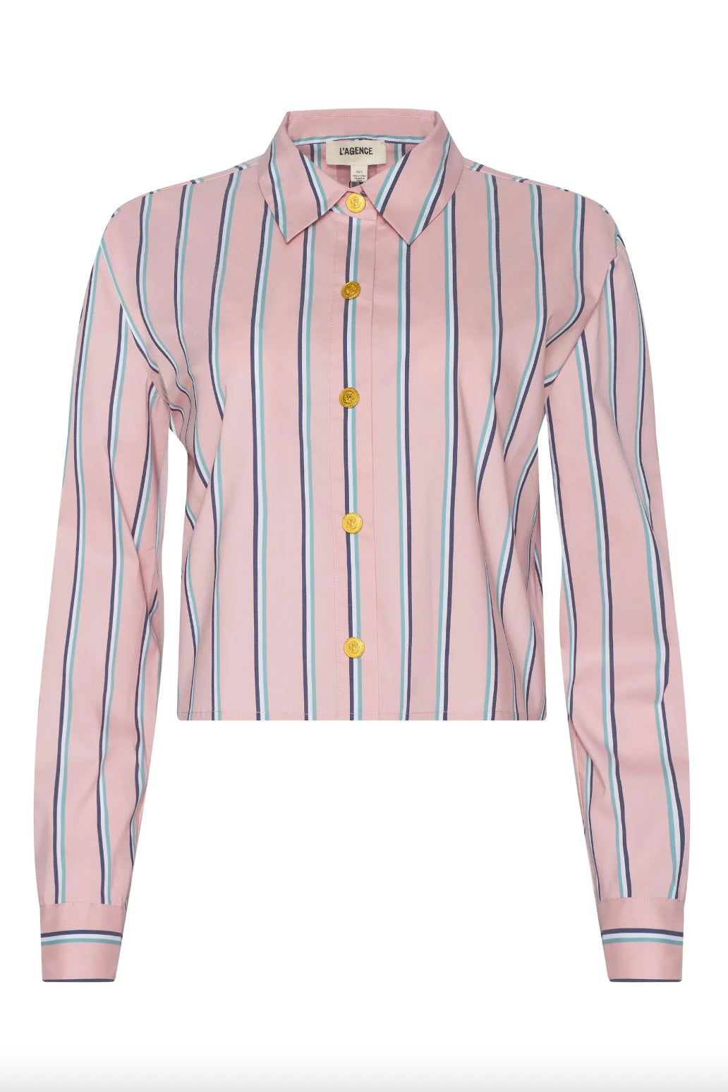 Cosette Shirt - Pale Rose Stripe