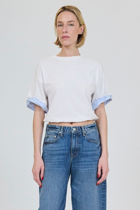 Sutton Poplin Combo Top