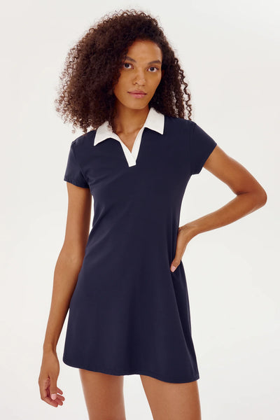 SPLITS59 - Polo Airweight Dress - Indigo