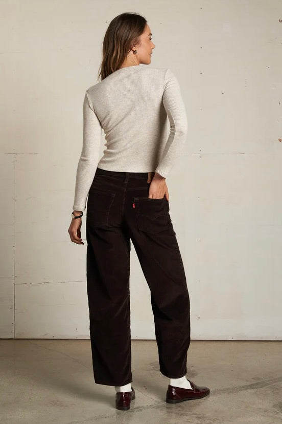 Jolie Sweater Rib Crew - Oatmeal