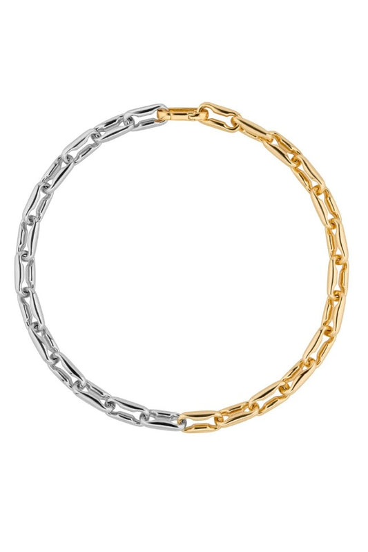 Two Tone Bleeker Necklace
