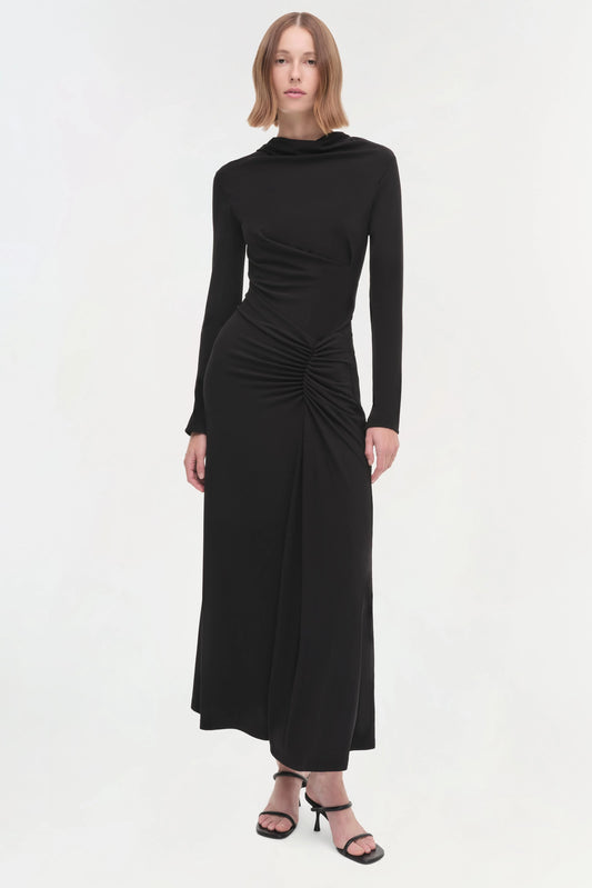 SIMKHAI - Ferrera Midi Dress - Black