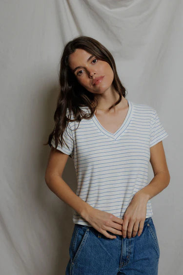Elliot Brushed Sweater Stripe Tee
