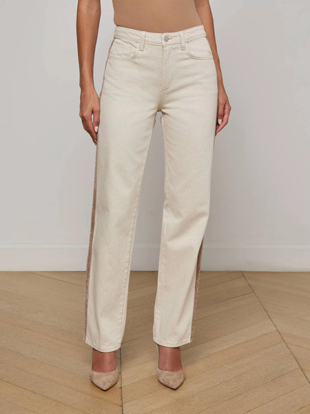 L'AGENCE - Jones Stovepipe Jean - Desert Tan/Taupe
