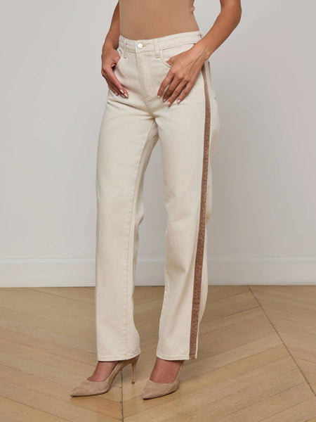 L'AGENCE - Jones Stovepipe Jean - Desert Tan/Taupe