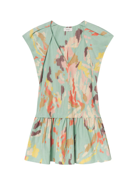 A.L.C. - Ember Printed Mini Dress - Mint Multi