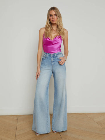 L'AGENCE - Beau Wide-Leg Jean - Fontana & Glendora