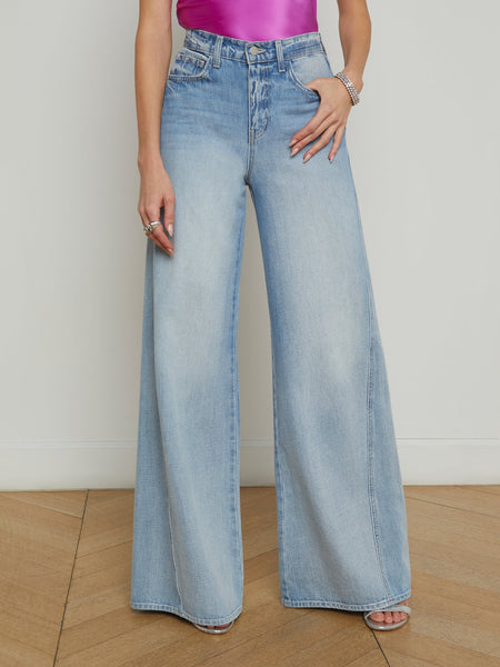 L'AGENCE - Beau Wide-Leg Jean - Fontana & Glendora