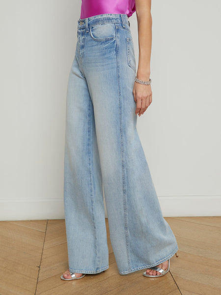 L'AGENCE - Beau Wide-Leg Jean - Fontana & Glendora