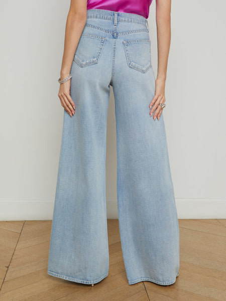 L'AGENCE - Beau Wide-Leg Jean - Fontana & Glendora