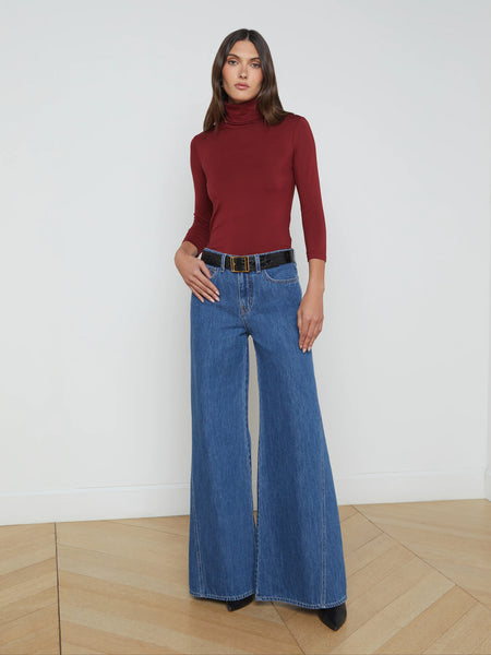 L'AGENCE - Beau Wide-Leg Jean - Fontana & Glendora