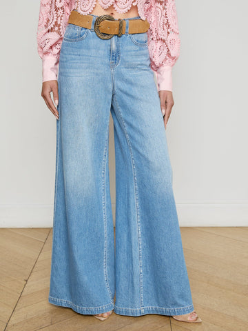 L'AGENCE - Quincy Wide-Leg Jean - Caster