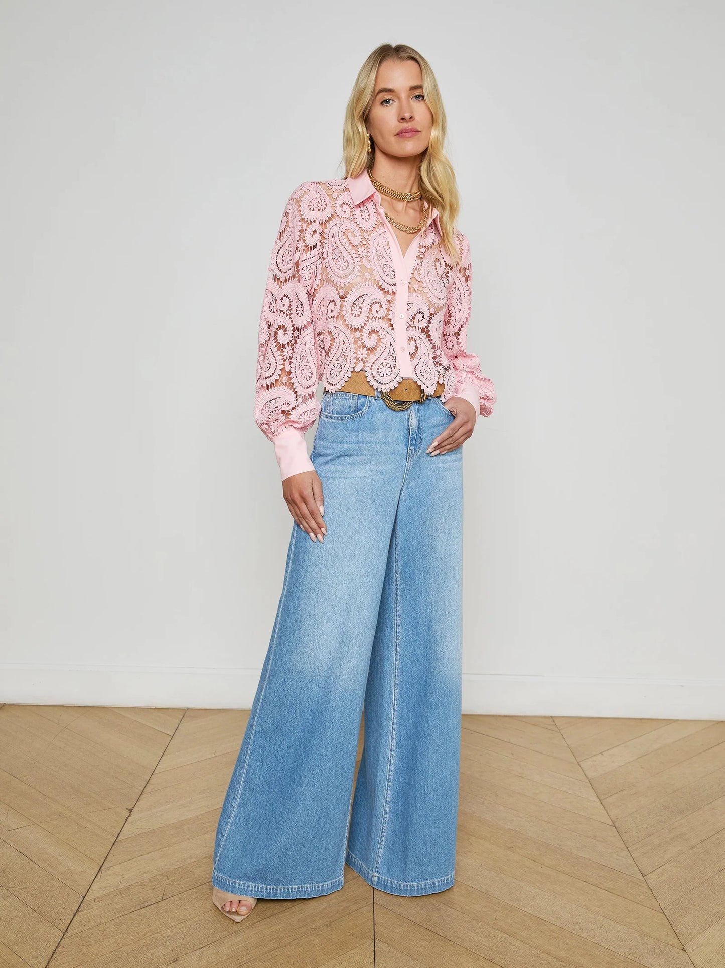 L'AGENCE - Quincy Wide-Leg Jean - Caster