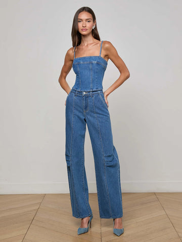L'AGENCE - Zara Barrel-Leg Jean - Memphis