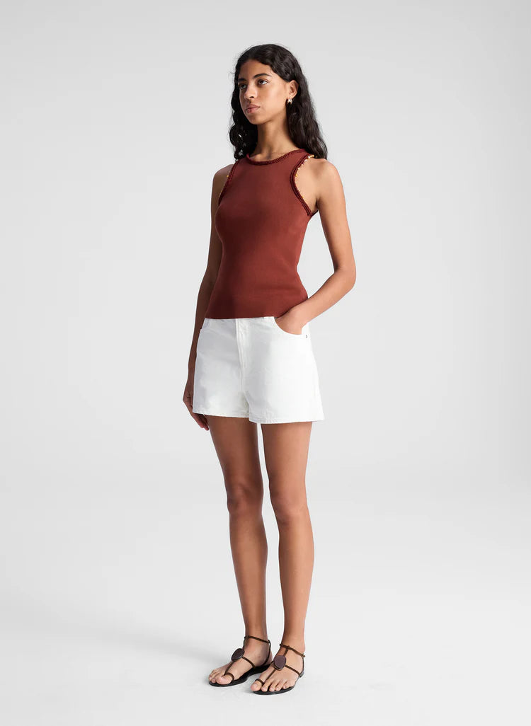 ALC - Nelly Embellished Knit Tank - Deep Sequoia