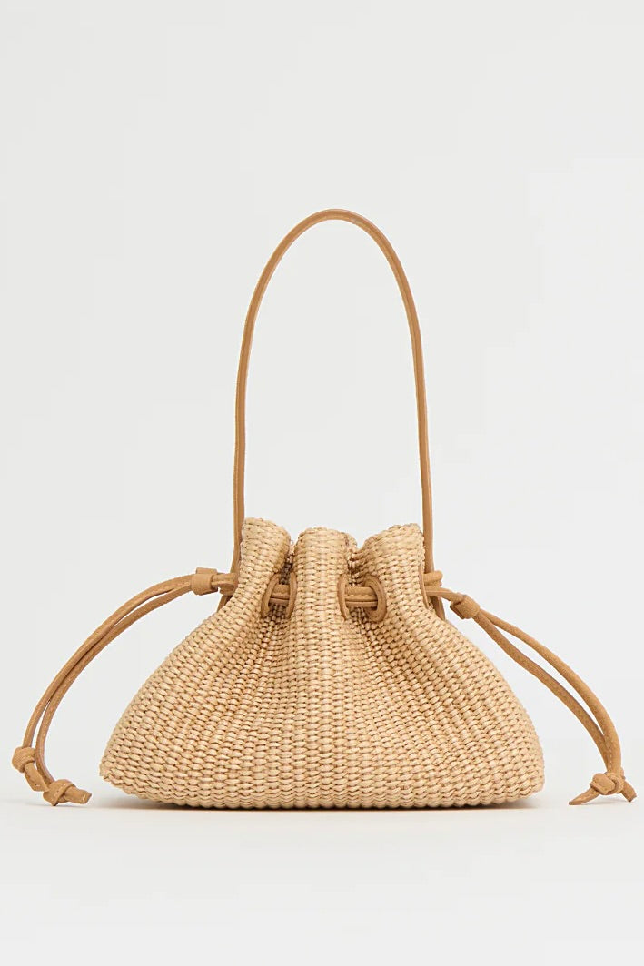 Drawstring Pouchette - Natural