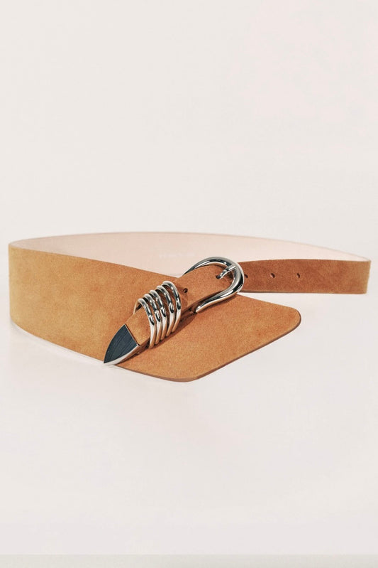 Alcott Suede Silver Belt