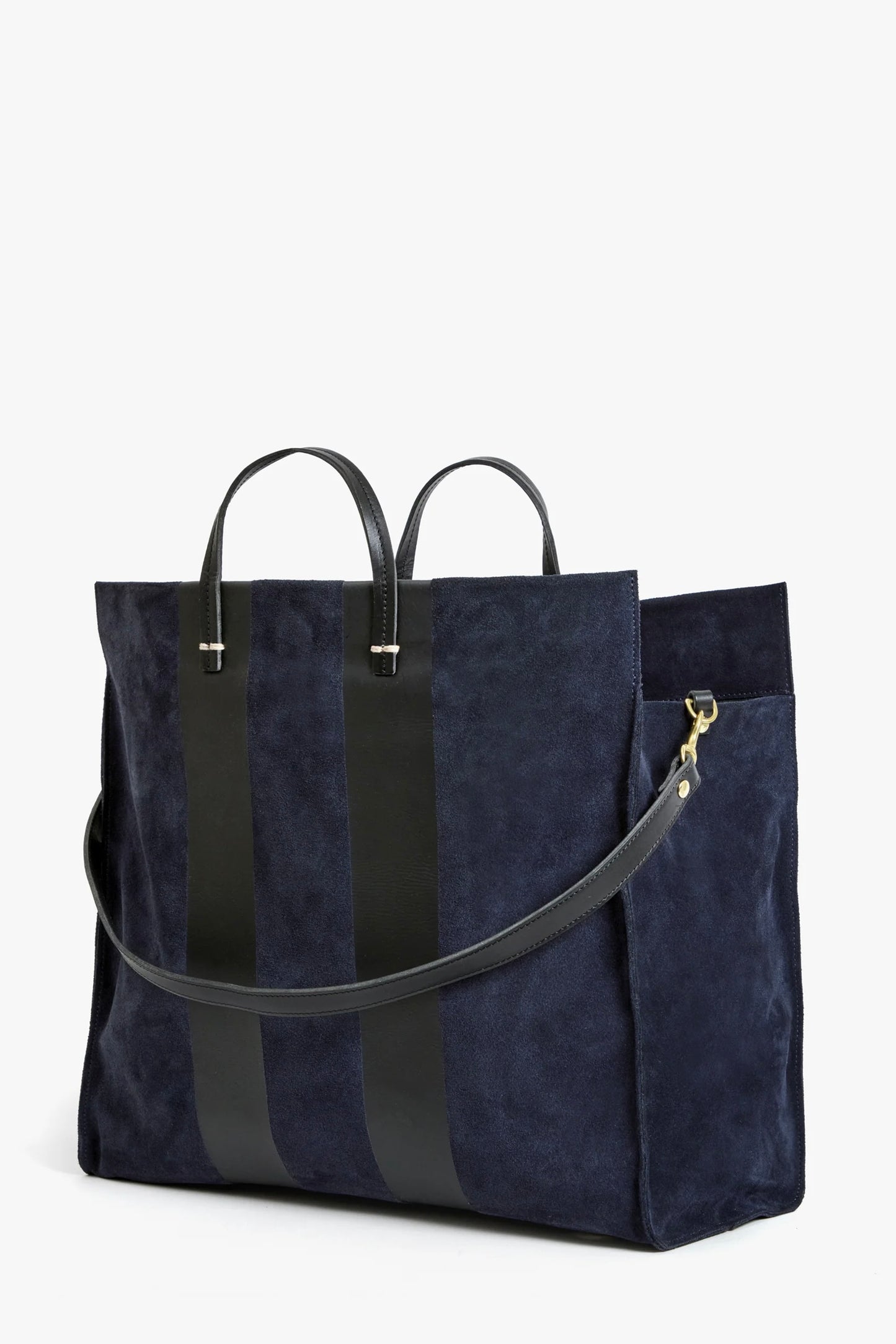 Simple Tote - Navy with Racing Stripes