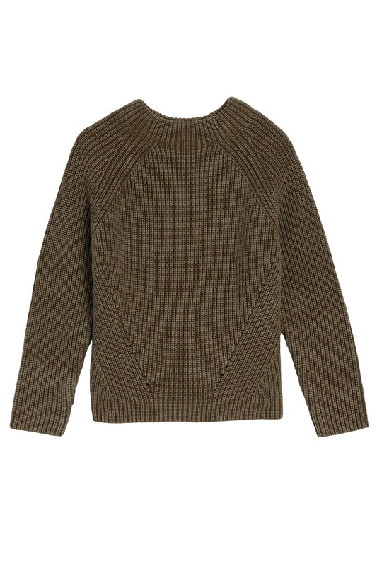 Daphne Washed Cotton Sweater in Caper