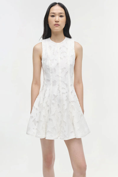 SIMKHAI - Sylvia Jacquard Mini Dress - White