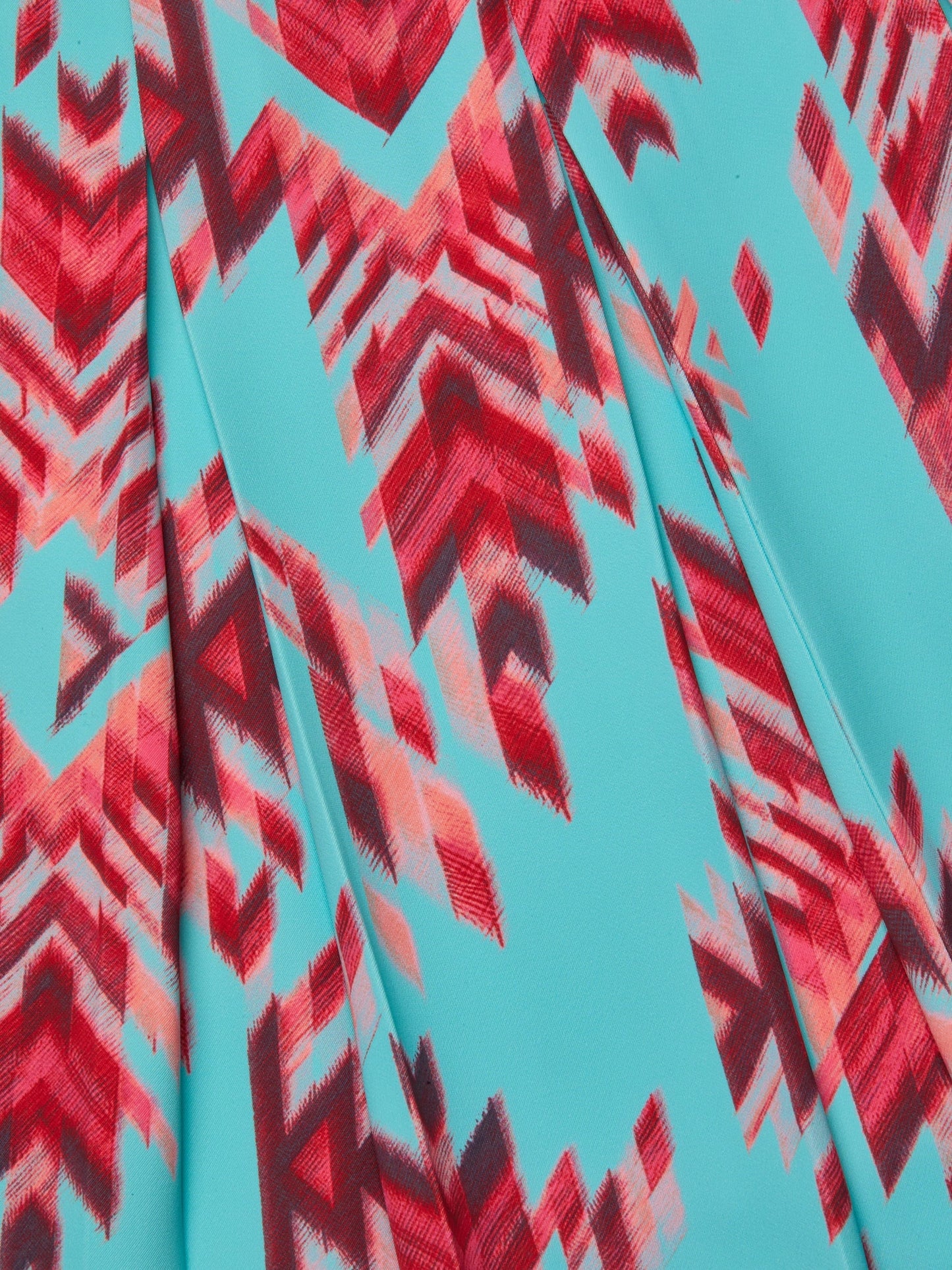 L'AGENCE - Tania Mini Skirt - Pool Blue Multi Ganado Print