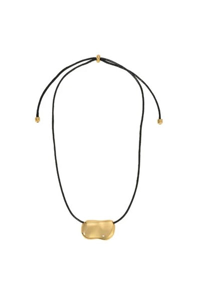 Peddle Necklace - Gold/Black