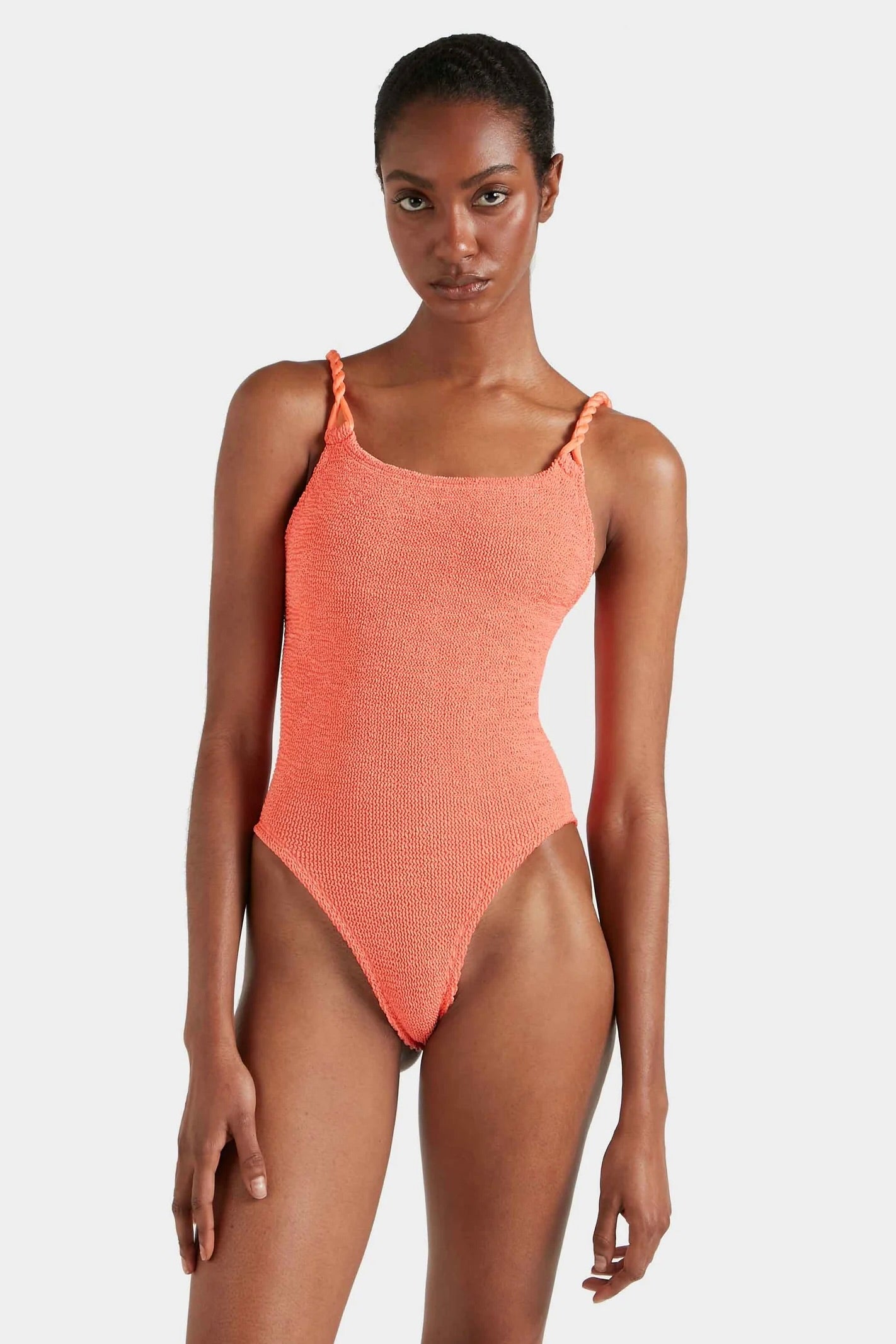 Camille Swim - Metallic Coral