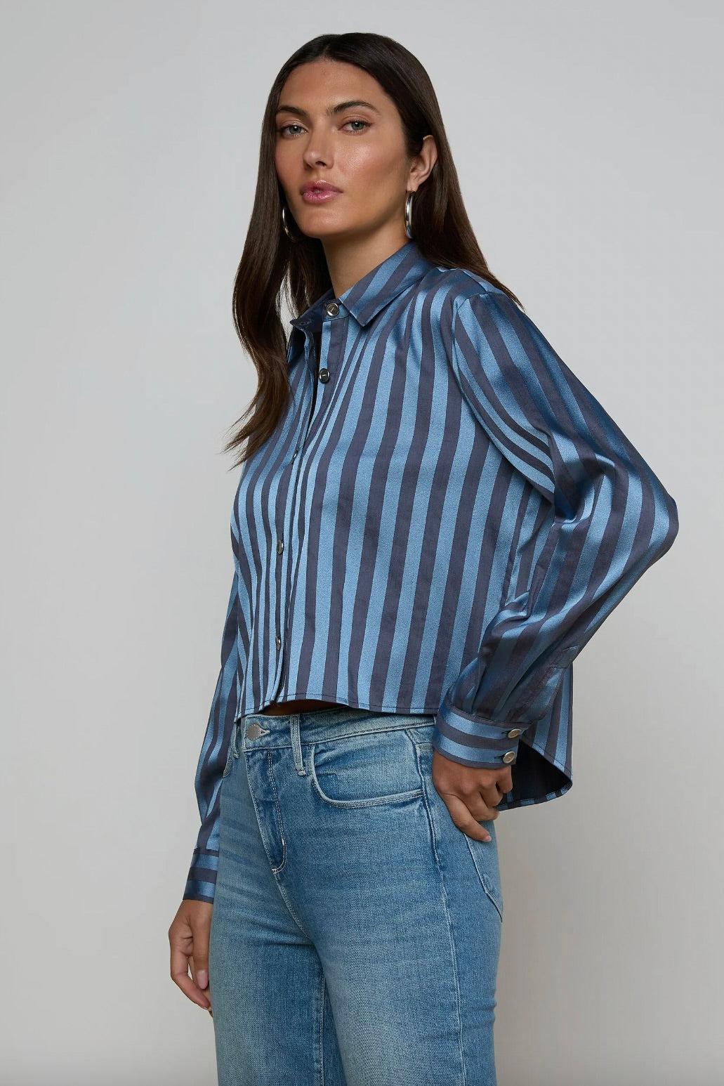 Cosette Crop Hi-Low Shirt