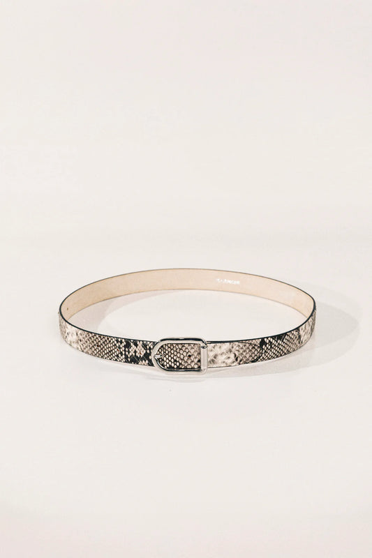 Déhanche - Mija Belt - Beige Snake & Silver