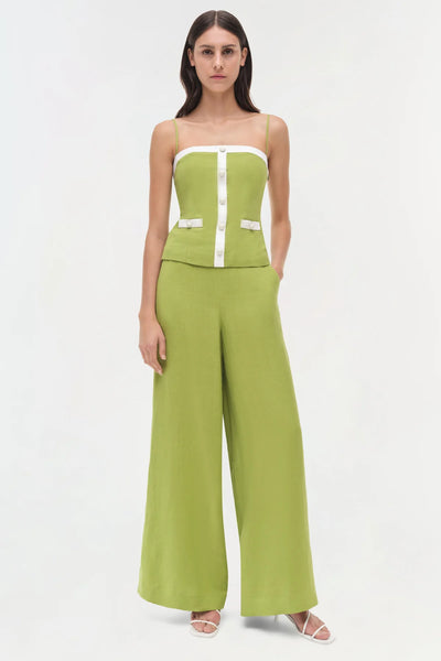 SIMKHAI - Eleanor Button Down Cami - Kiwi Multi