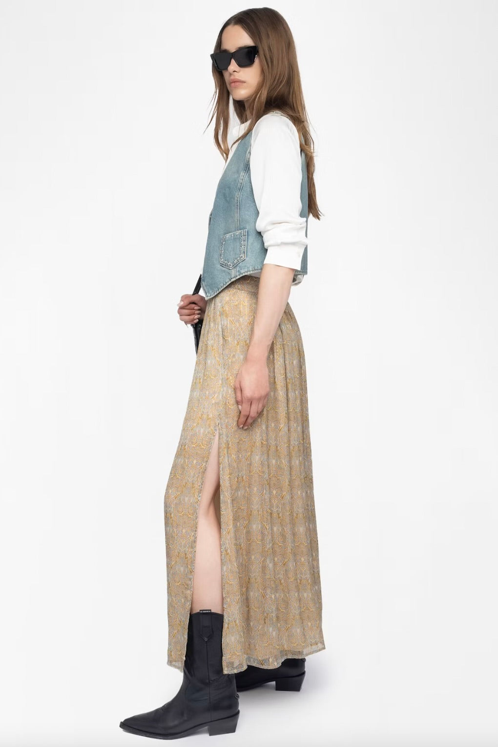 Jady Mousseline Paisley Skirt