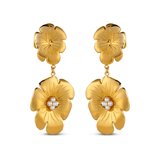 Christina Caruso - Double Poppy Earring