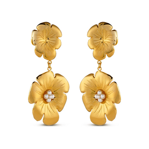 Christina Caruso - Double Poppy Earring