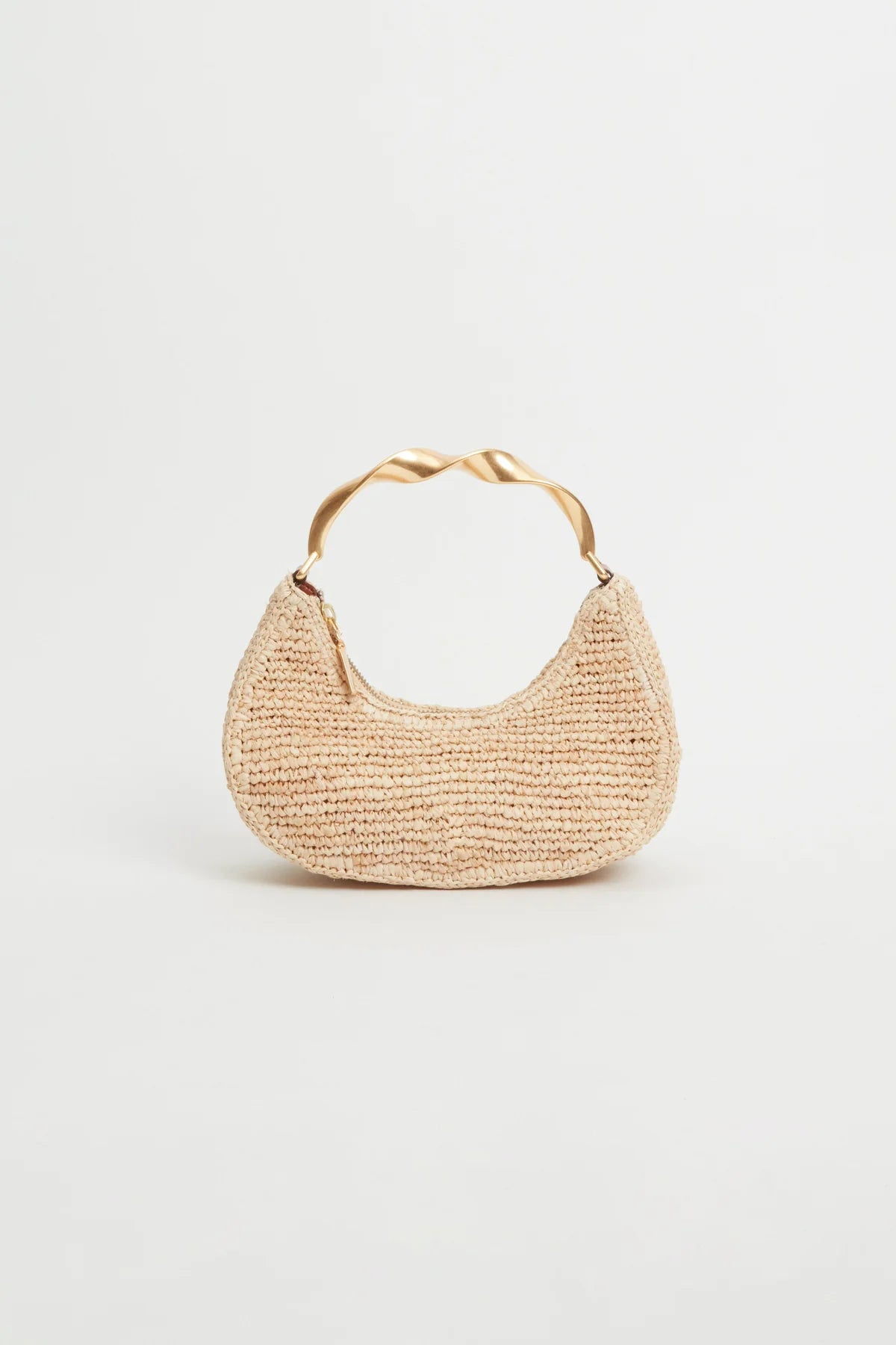 SIMKHAI - Nixi Raffia Mini Hobo - Natural