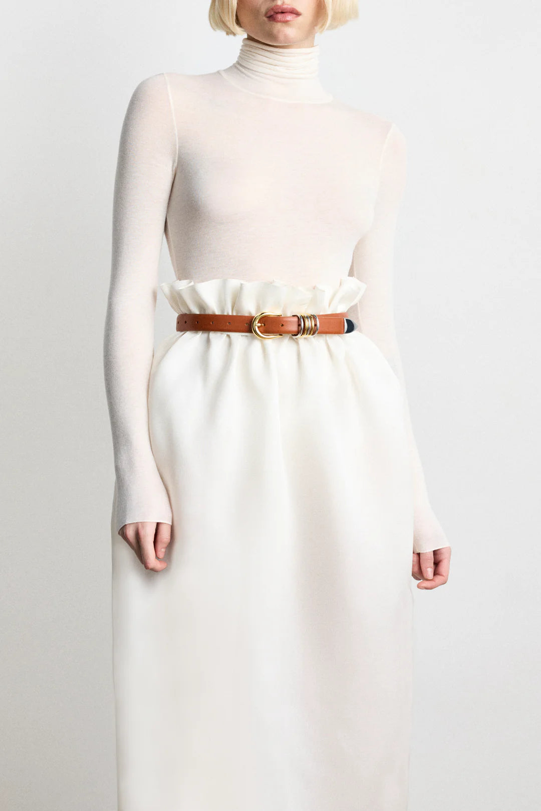 Déhanche - Hollyhock Mixed Metal Belt - Ivory & Terre