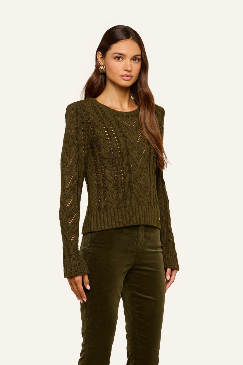 Mio Cable Crop Pullover