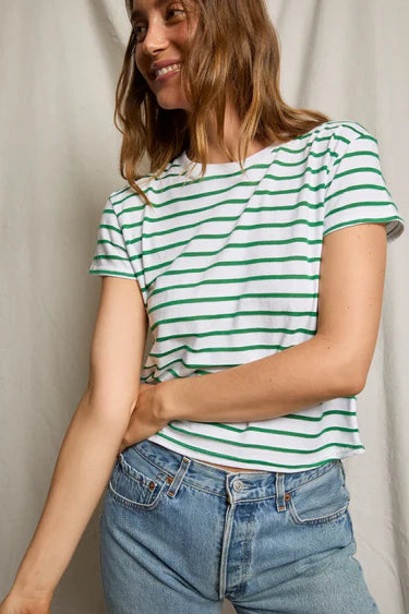 Everett Stripe Boxy Tee